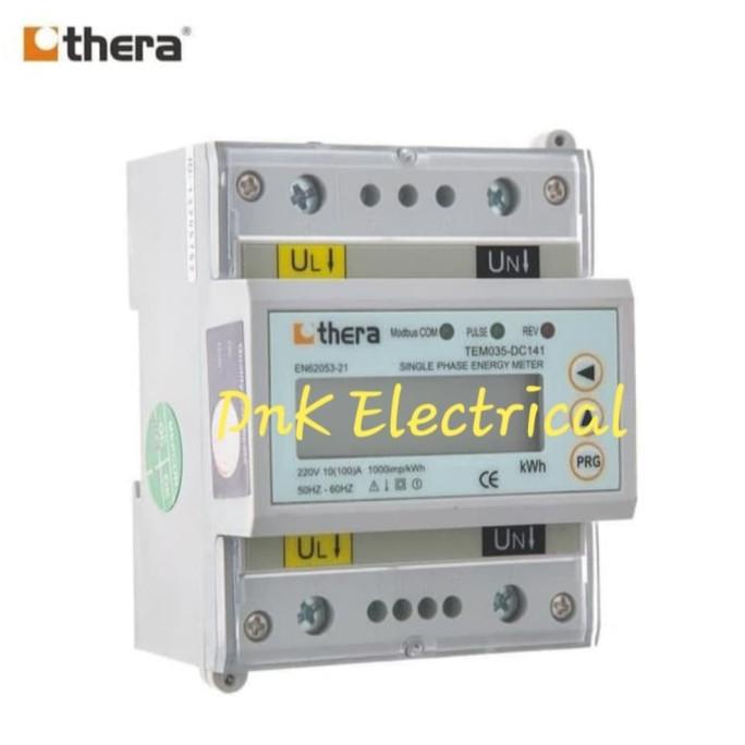KWH Meter 1 Phase Merk Thera type TEM035-DC141 LCD (Direct)