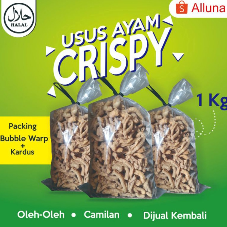 

Promo.. 1kg Kripik usus Ayam gurihh GG9