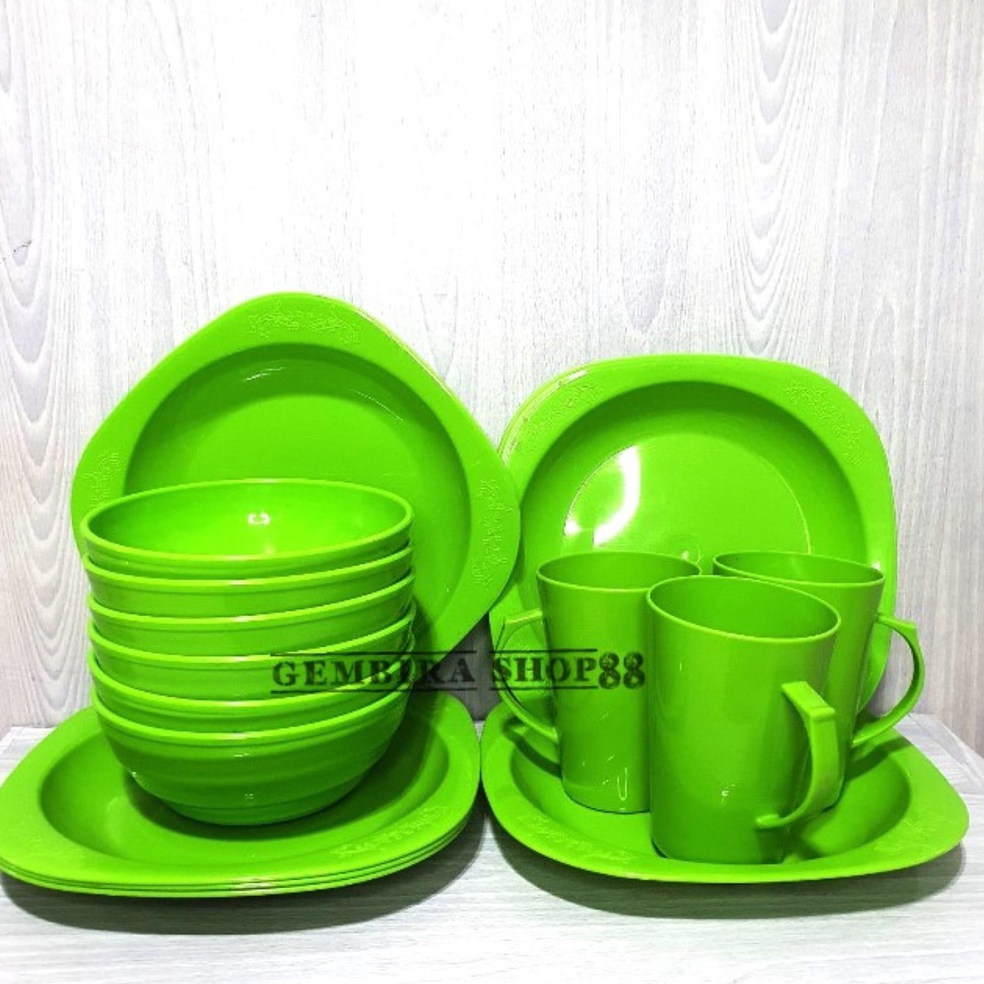 HARGA BERSAHABAT. SET PIRING DAN MANGKOK + CANGKIR