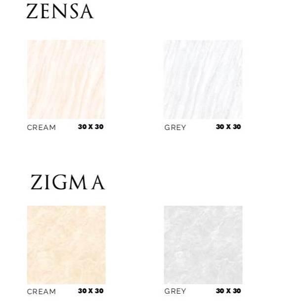 STOK TERBATAS. Keramik Lantai 30x30 Asia Motif Zensa dan Zigma Kw3