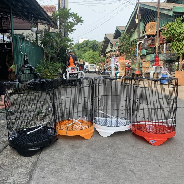 SANGKAR KANDANG BESI JUMBO D42cm JALAK KACER CUCAK HIJAU