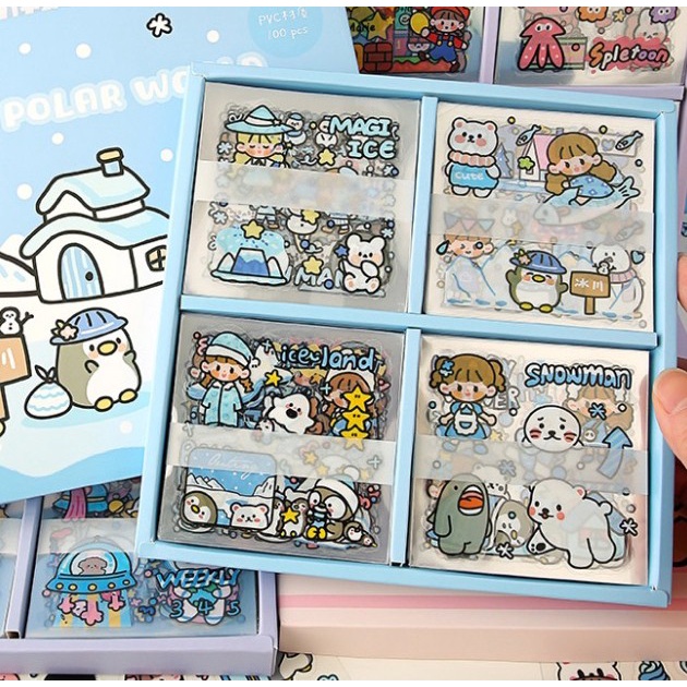 

Stiker BOX 2D Tempel Lucu 1 Pak Isi 25 Lembar Anti Air