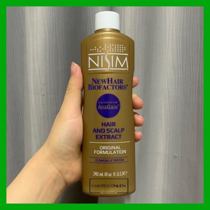 Nisim Hair Tonic Extract Gold 240 Ml Penumbuh Rambut Tonik Ekstrak