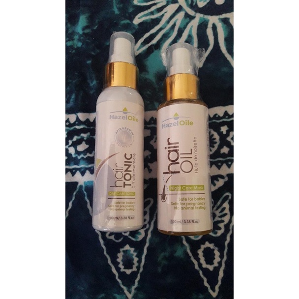 Paket Hazeloile Hair Tonic & Night Care Mask Merawat Merangsang Pertum