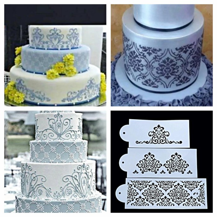 

Best Seller Cake Stencils 3 Pcs Cake Stensil Cake Stencil Pattern Motif Kue Ulang