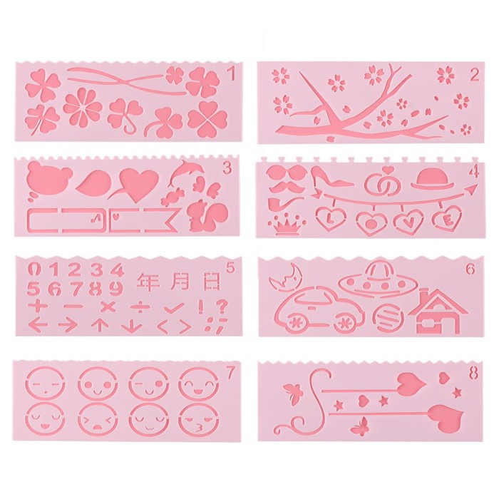 

Best Seller Plastic Stencil 15.5X5.5Cm - Kids Painting (8Pcs)