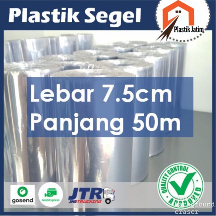 

PLASTIK SEGEL Uk. 7.5CM x 50M - Heat Shrink/Plastik Menciut (7,5cm)