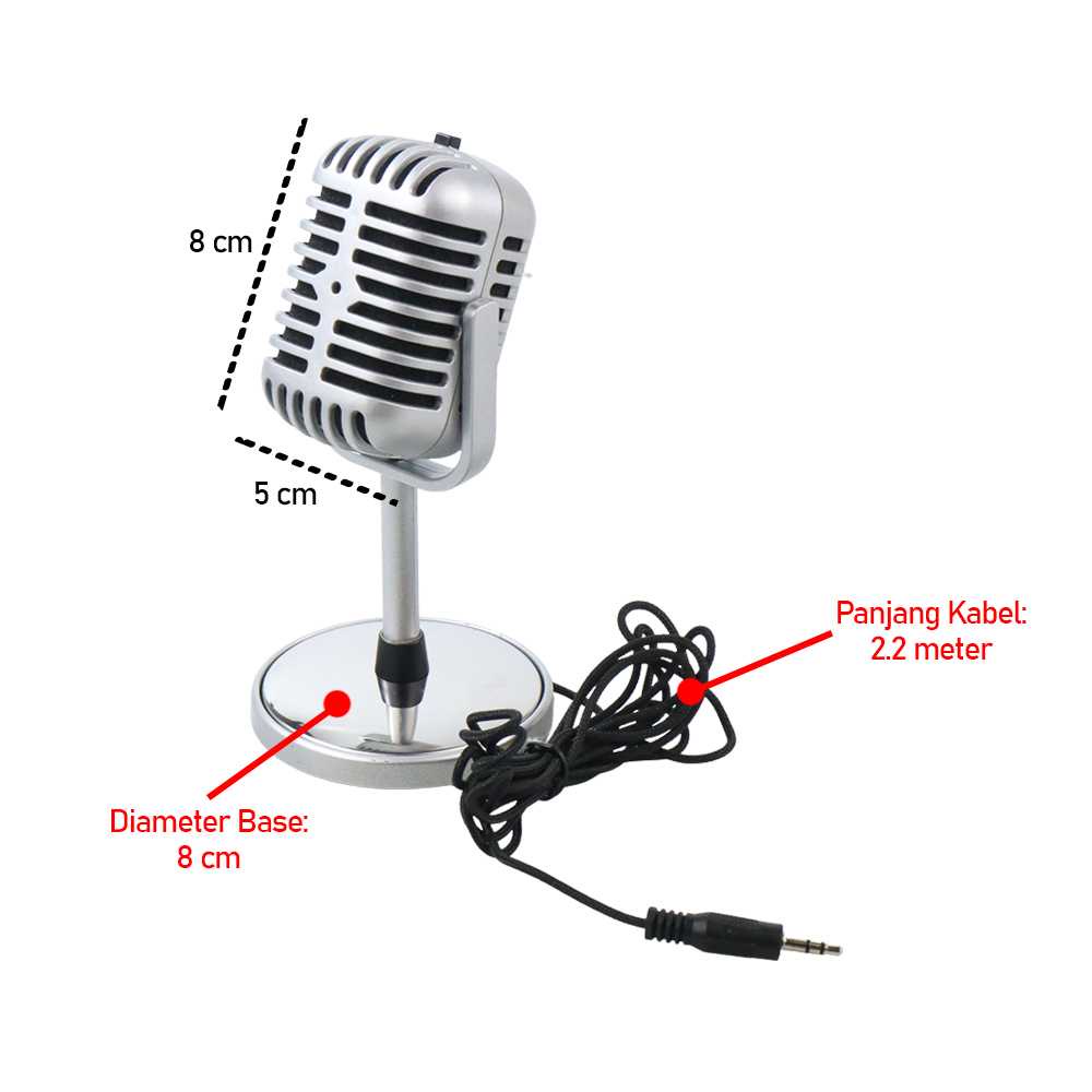 TaffSTUDIO Microphone Condenser Classical Design Vintage Retro - C01U - SMSYT