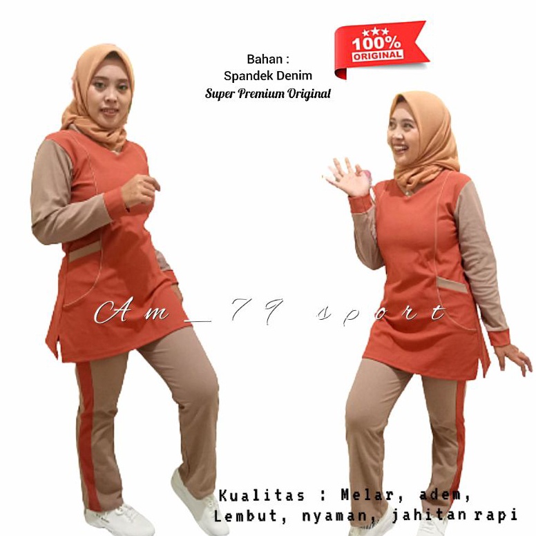 LANGSUNG KIRIM. BAJU OLAHRAGA SYAR'I.AAI // SENAM MUSLIMAH //SETELAN OLAHRAGA MUSLIMAH