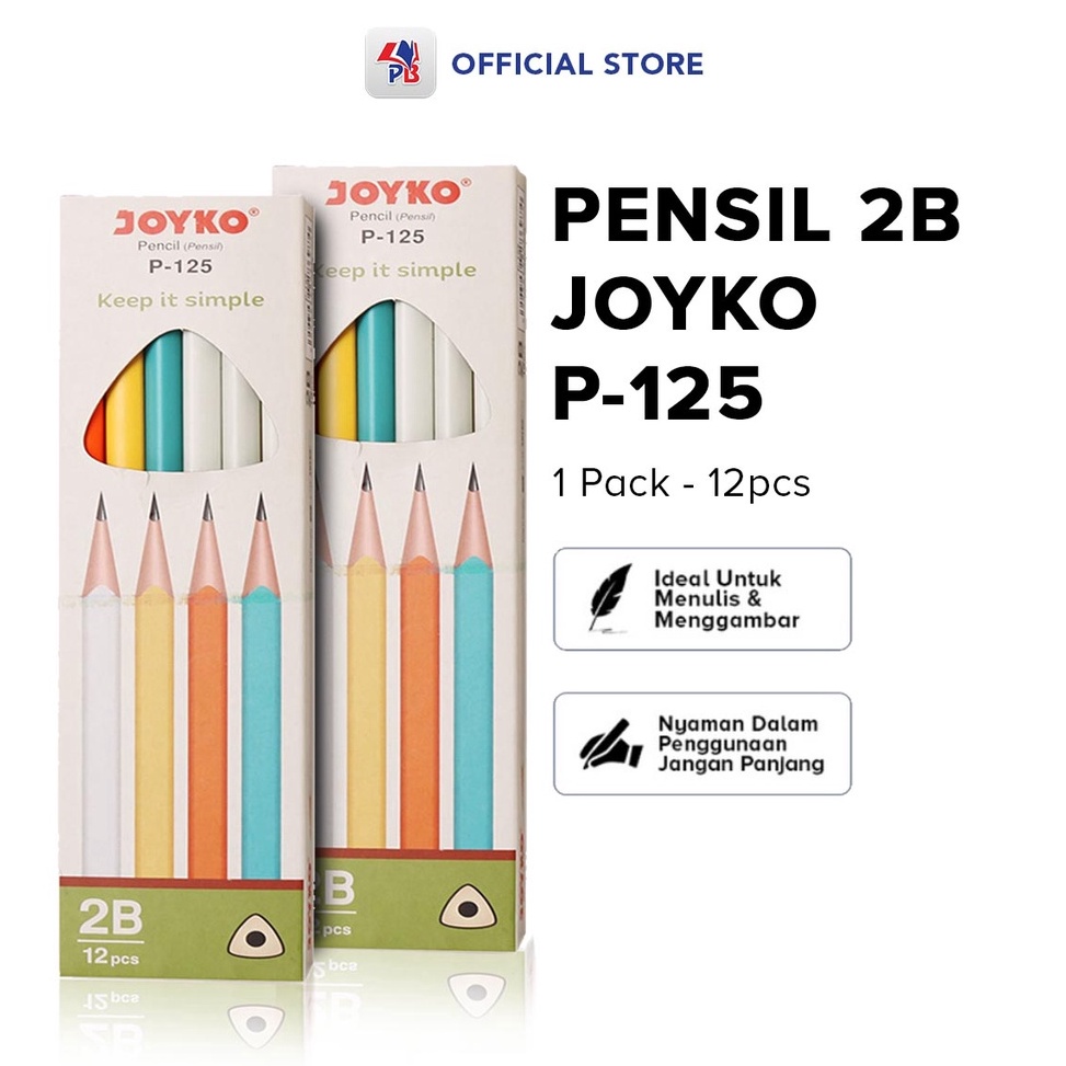 

Dijual _Pensil 2B Joyko P 125 Per Pack Pensil Sketch Drawing Model Segitiga