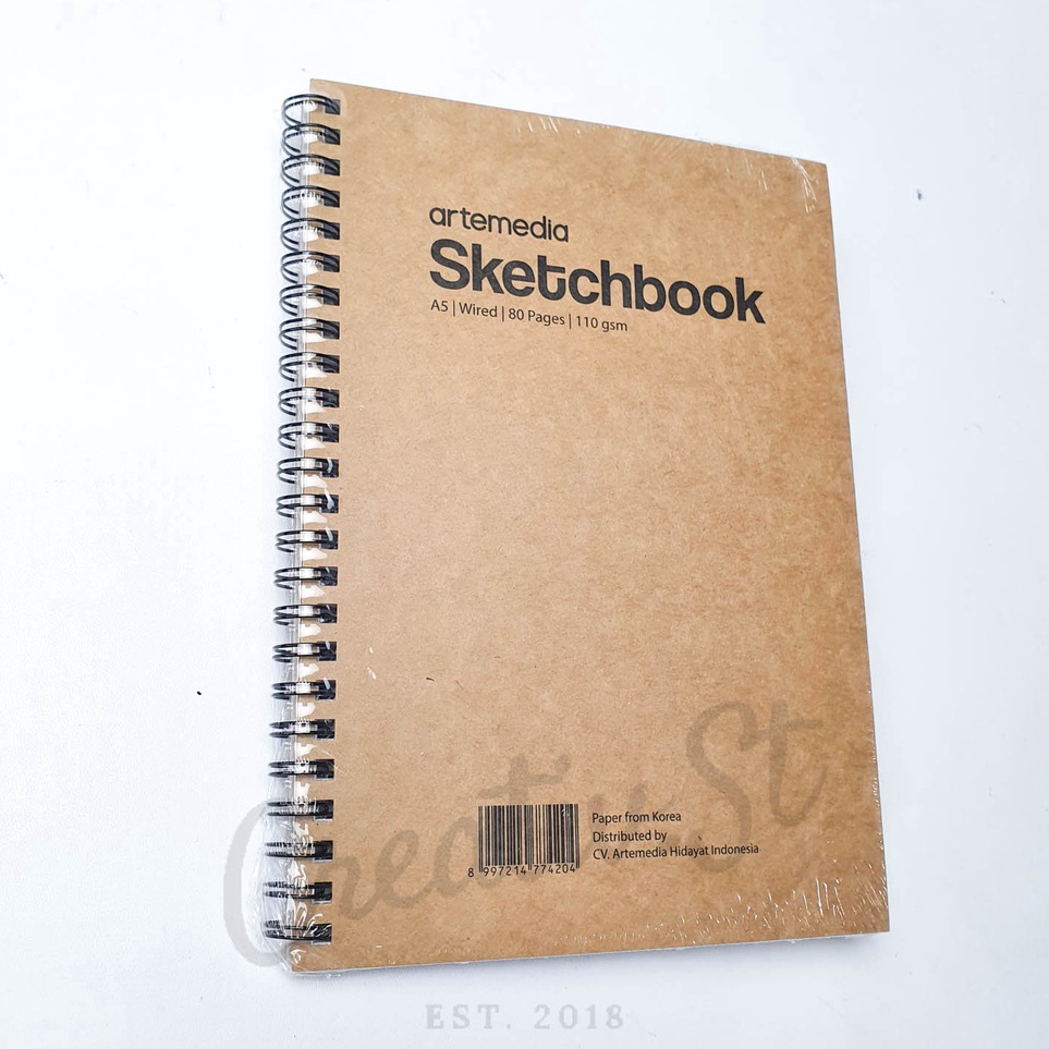 

Super Promo Artemedia Sketchbook A5 80 Lembar 110 GSM Buku Sketsa Gambar Pensil Charcoal Arang E69 ➥