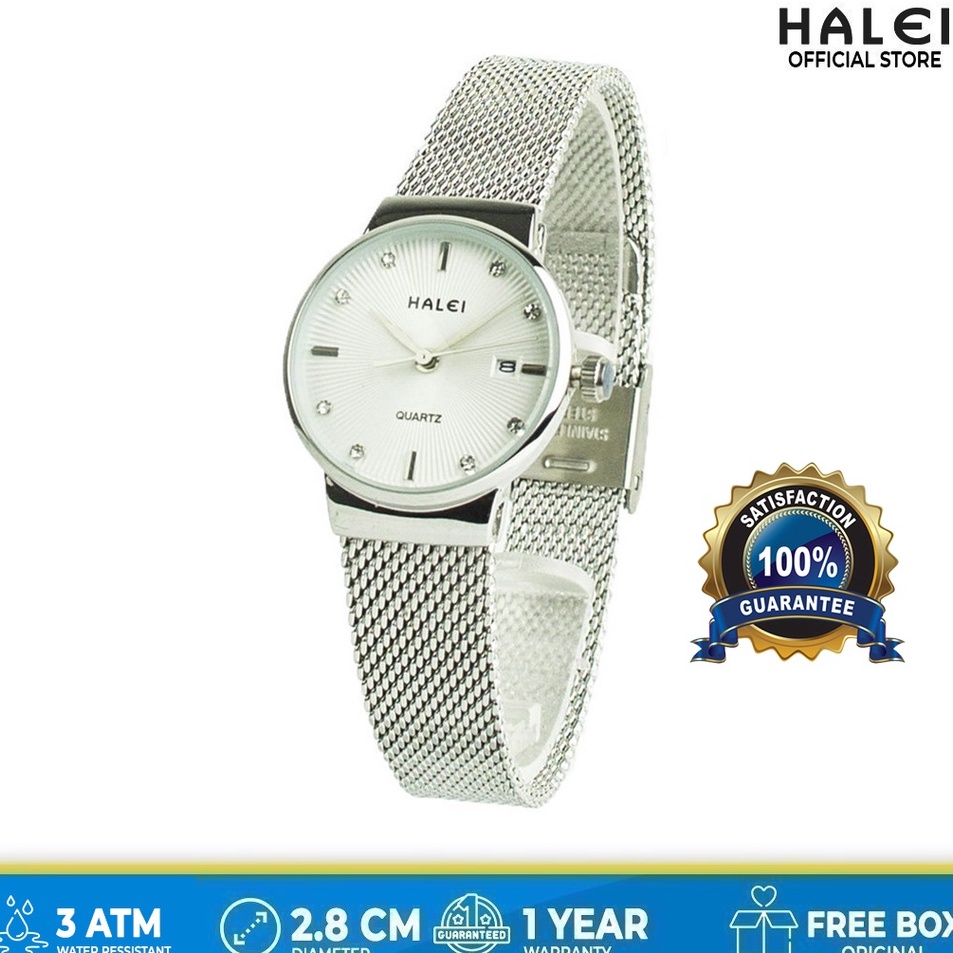 Terupdate Halei watch Official Store Tahan Air Garansi OriginalJam Tangan Wanita Rantai Pasir Halei 