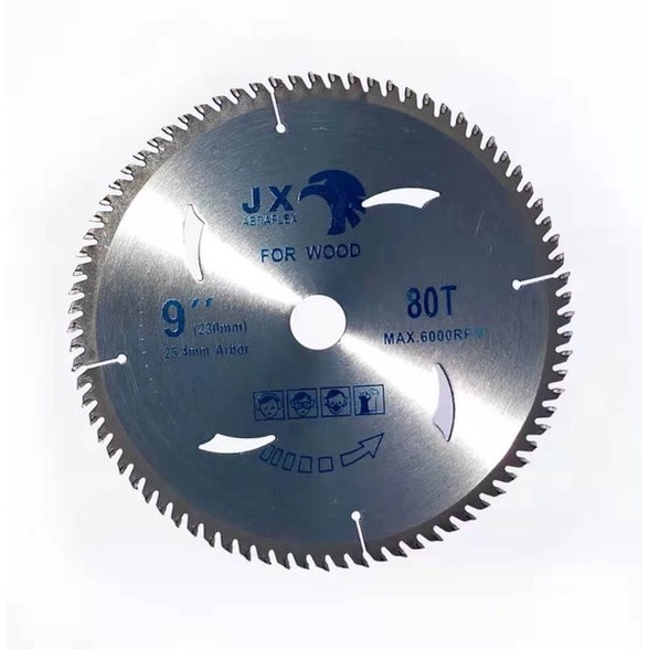 Terlaris Mata Gerinda Gergaji Potong Kayu 9 Inch 80 T Circular Saw Blade 9 Inch