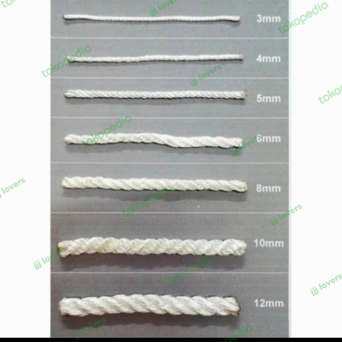 Terlaris Tali Tambang Kecil Plastik Nilon Tambang Putih Tambang Nylon 3Mm 1 Rol