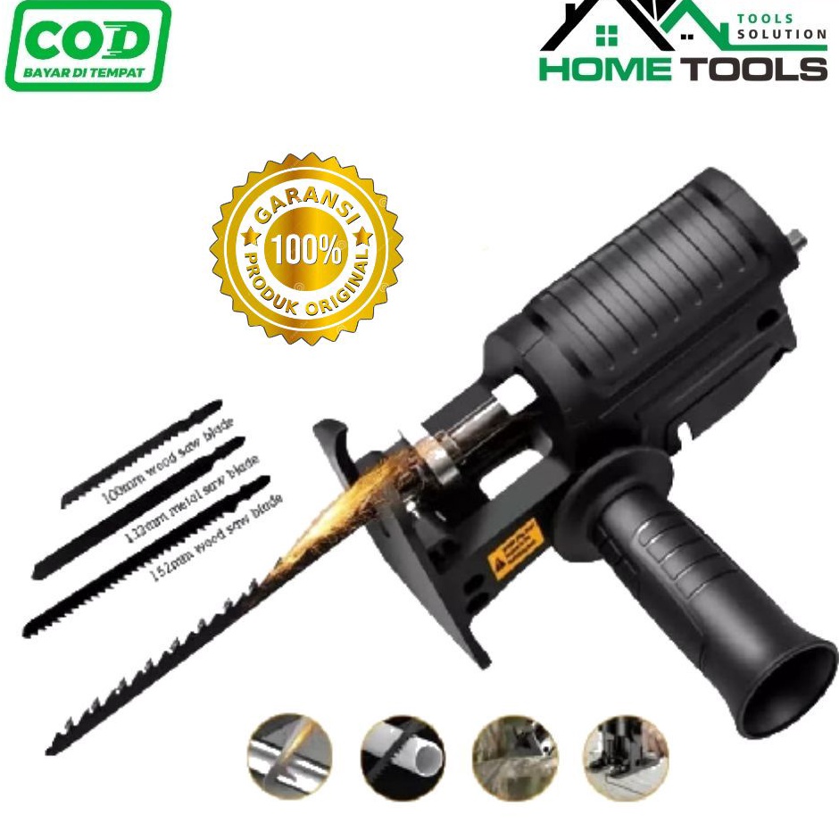 ★★ ts Adapter reciprocating jigsaw adapter bor ke gergaji tambahan jig saw mesin bor tangan Gergaji 