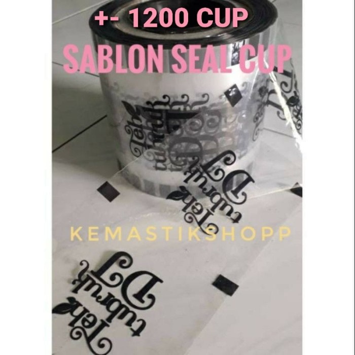 SABLON SEAL CUP MURAH / SABLON CUP SEALER PLASTIK CUSTOM