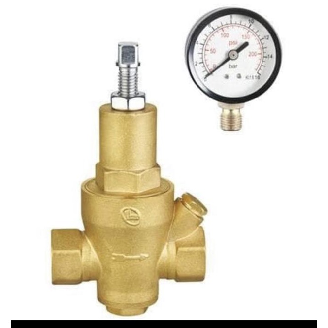 Prv Pressure Reducing Valve Kuningan Drat 3/4" Inch / Prv Bronze