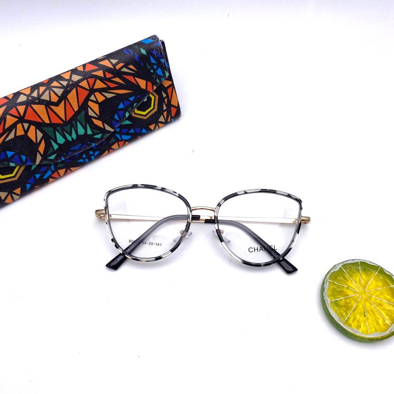 kacamata cat eye wanita lensa fotocromic bluecromic blue ray