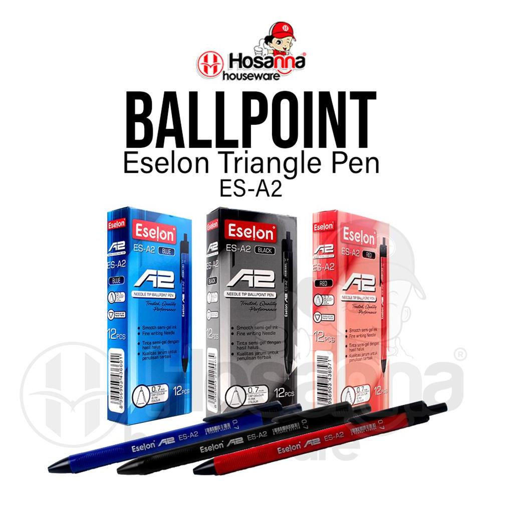 

Terbaik 12Pcs Pulpen Es-A2 Semi Gel / Ballpoint Gell Eselon Kkt