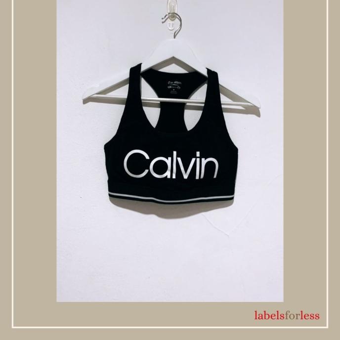 Calvin Klein Logo Padded Sports Bra