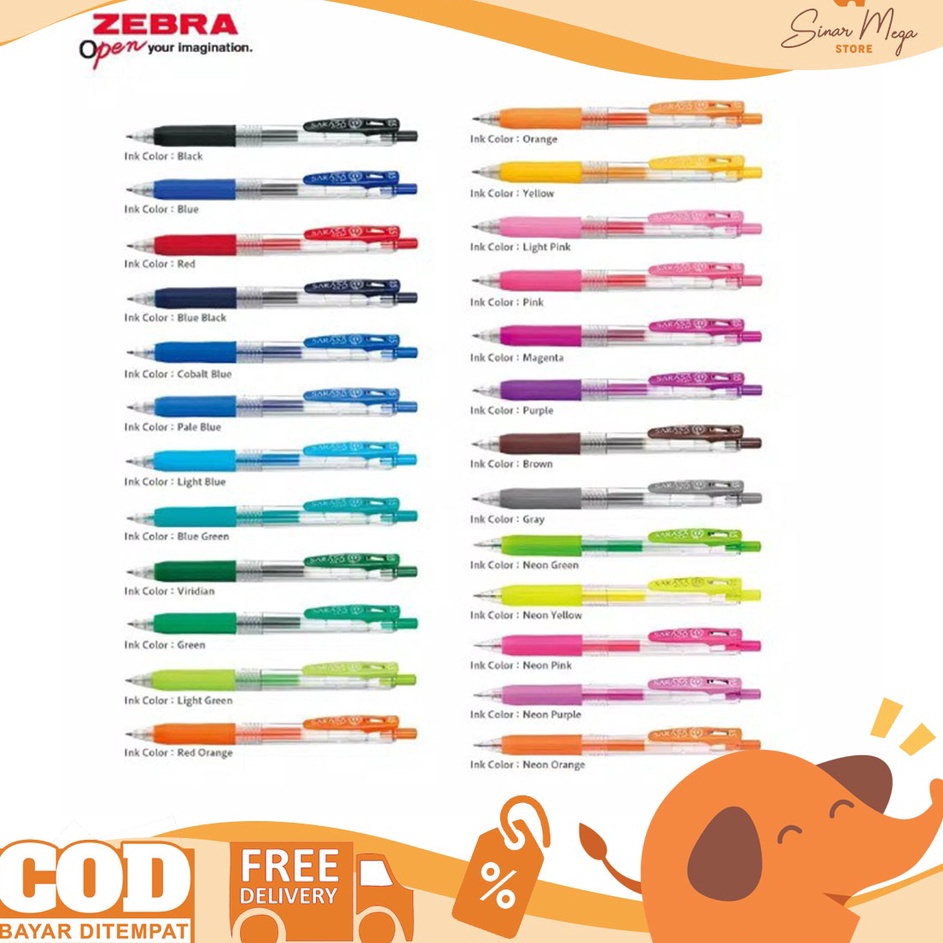 

CZKW8264 11.11 Zebra Sarasa Clip Gel Pen 0,5mm / Pulpen Gel Sarasa Clip Zebra 0,5 / Pulpen Ballpoint Gel Pulpen Sarasa 0,5mm