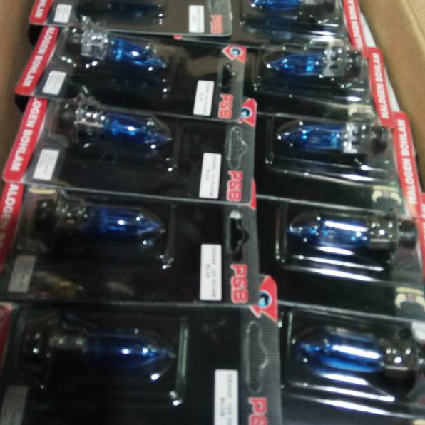 ➝ Lampu depan halogen h6 bodi biru cahaya putih ❊ ★★