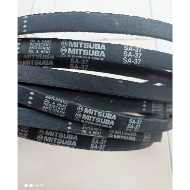 ✽AGy Vanbelt Fan Belt Tali Dinamo Mesin MITSUBA ukuran SA-37 bahan Karet Solid dan Awet.original Mit