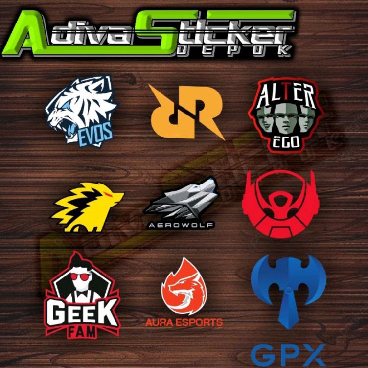¯ cj STIKER HP LOGO ESPORTS MPL/ONIC/EVOS/RRQ DLL i Premium ★★.