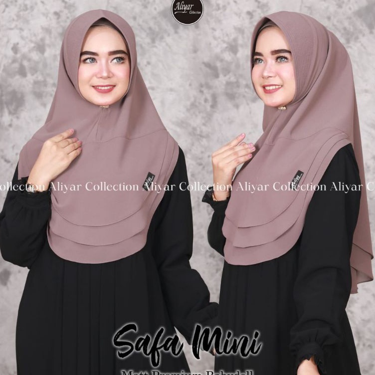 ➯⁂✯ Khimar safa mini/original Aliyar by Awliya/kerudung instan/hijab mini/hijab polos/ceruty babydol
