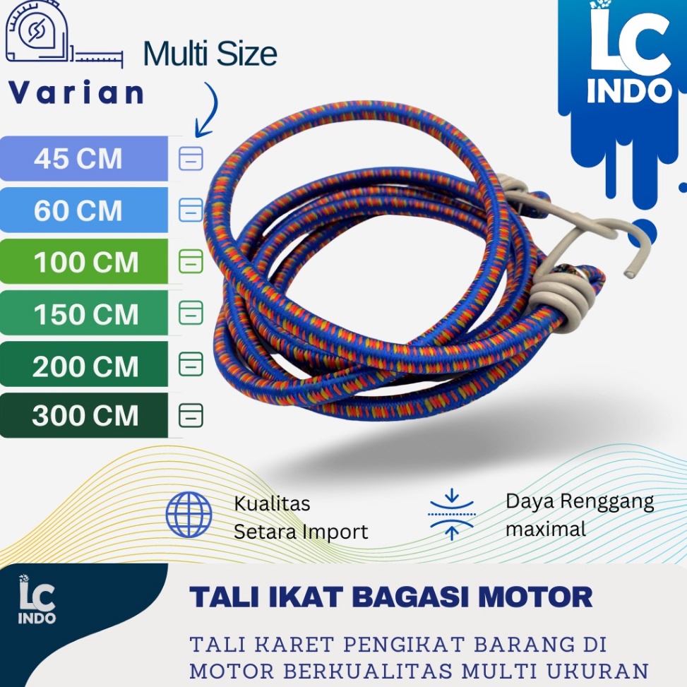 EH Tali karet motor tali pengikat barang di motor /tali karet motor murah berkualitas ✰ ➹