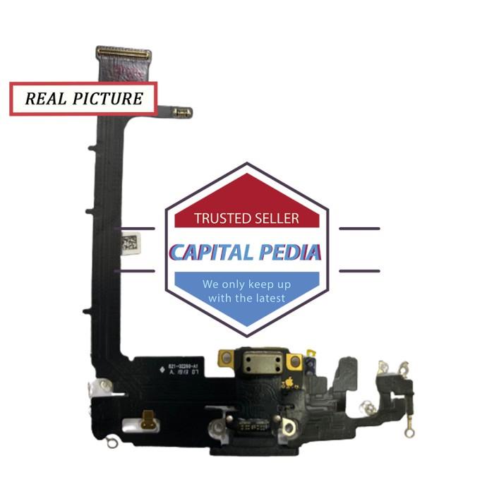 Flexible Flexibel Connector Charger Mic Iphone 11 Pro Max With Ic Ori
