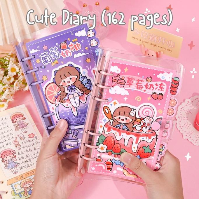 

/////] Cute Binder Journal Korea Style Journal Diary Buku Catatan Harian
