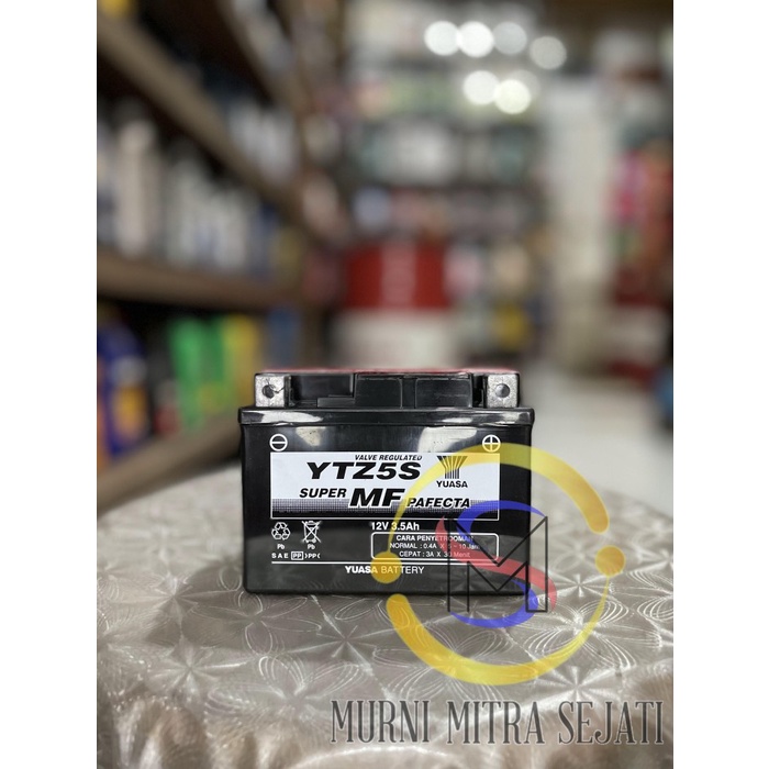 Terlaris Yuasa Aki Motor Ytz5-S Ytz5S Ytz-5S Kering Mf Beat Vario 110 Mio Supra