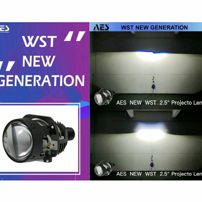 Lampu Projector Biled Wst Aes Lensa Bluelens I Projie Billed Wst
