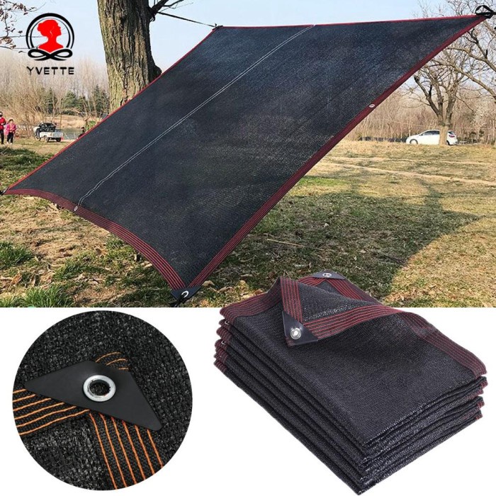 Terlaris Kain Terpal Mesh Warna Hitam Untuk Penutup Tanaman