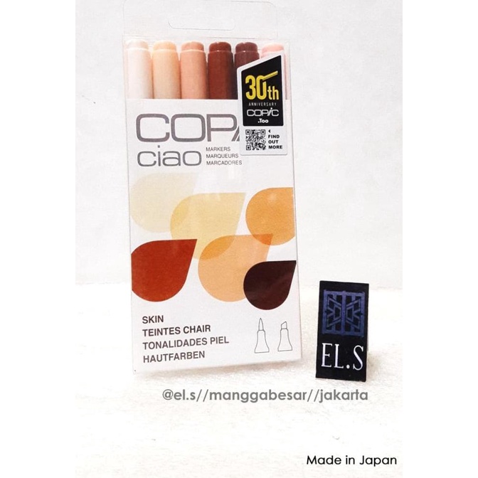 

New Copic Ciao Set 6 Warna Skin Pengiriman Cepat