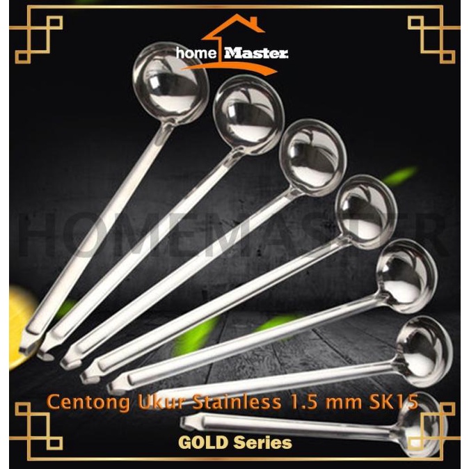 Centong/Ladle Ukur Stainless 1.5 mm 80/120/150/180/200/250 CC/Ml SK15