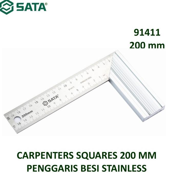 

PENGGARIS BESI 91411 - CARPENTERS SQUARES 200 MM SATA