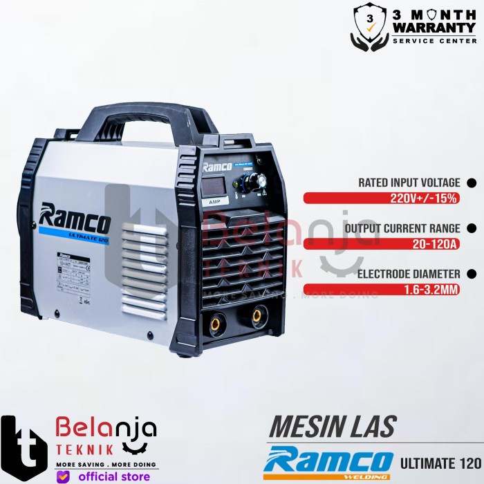 Ramco Mesin Travo Las Listrik Inverter Ultimate 120 A Trafo MMA 120A keren