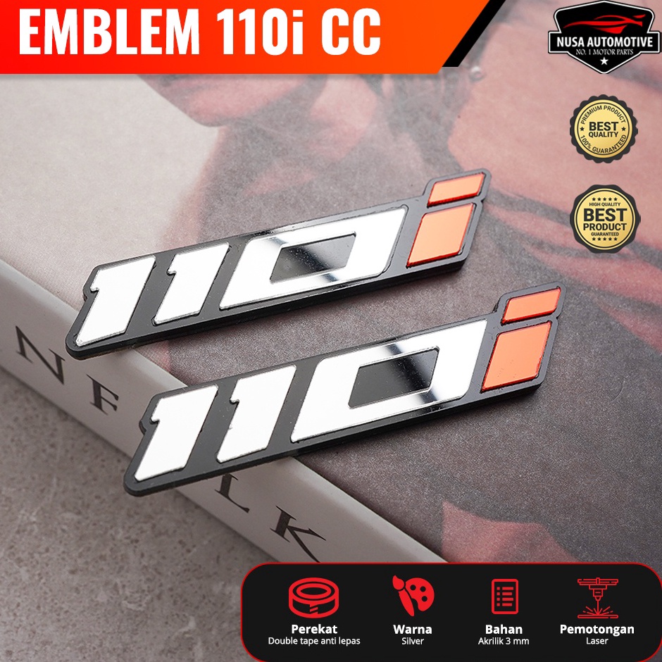 Terkini Mda 2PCS EMBLEM CC KECIL MOTOR UNIVERSAL VARIO BEAT NMAX ADV 110/110I/125/125i/155/155i/160/