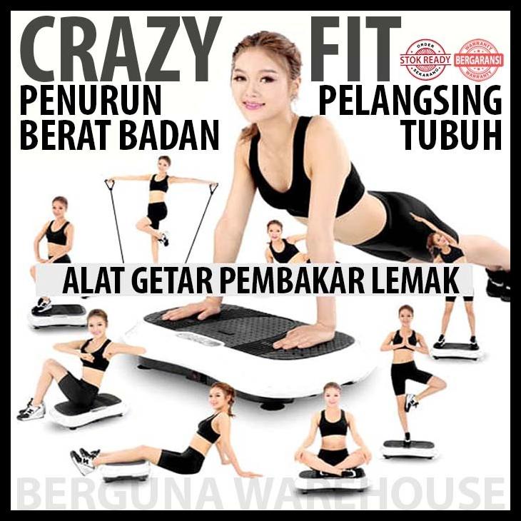 TERJAMIN ASLI CRAZY FIT ALAT FITNESS GETAR LEJEL VIBE TONE MASSAGER