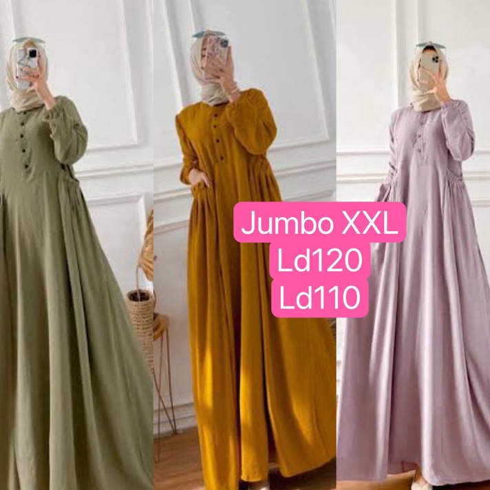 Harga Promo CIKA NABTIK GAMIS JUMBO / GAMIS cika jumbo ld120/ gamis CIKA / Dress Cika Jumbo / Dress 