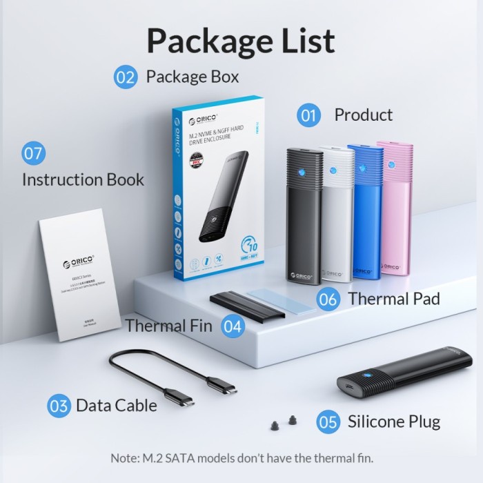 Orico Ssd Enclosure M.2 Nvme / M2 Sata Ngff Dual Protocol Pwdm2-G2