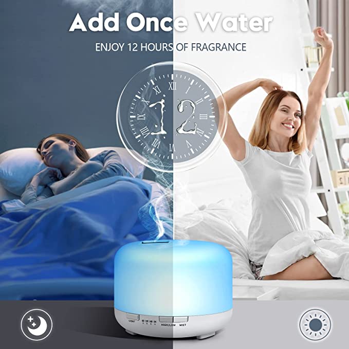 [ PAKET BUNDLING ] Moi Humidifier Diffuser Air Purifier Aromaterapy Essential oil Difuser 500ML NO REMOTE