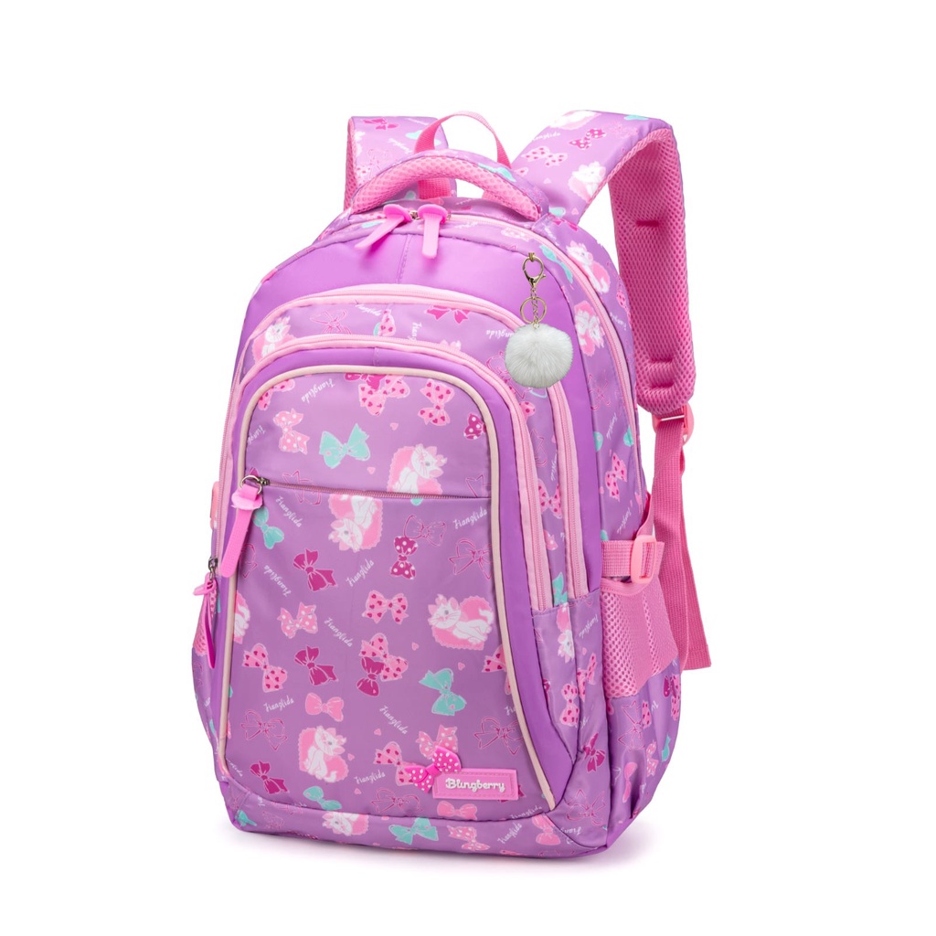 Tas Ransel Sekolah Anak Perempuan Waterproof Tas Laptop 18 inch Tas sekolah Karakter kucing Tas Anak SD SMP WATERPROOF Original kado ultah Tas Blingberry Original Tas Blingberry