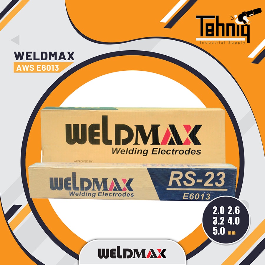 Weldmax Kawat Las 2 Kg dan 5kg / Kawat Las Electroda AWS E6013 (RS-23) Weldmax Las MMA SMAW