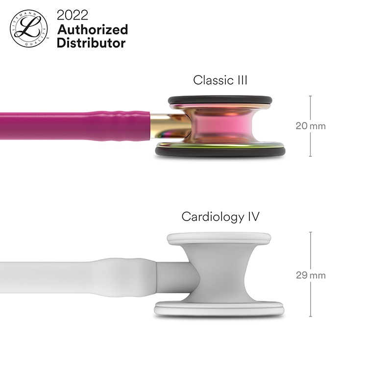 3M Littmann Classic III Stethoscope / Stetoskop Dewasa - RASPBERRY / RAINBOW - 5806