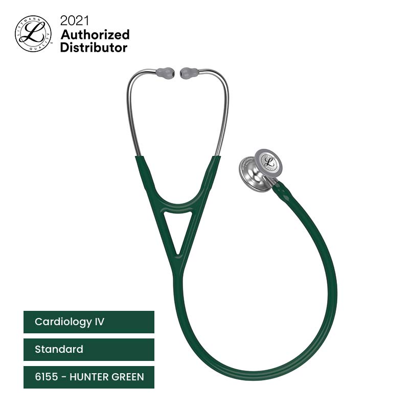 3M Littmann Cardiology IV Stethoscope / Stetoskop - HUNTER GREEN - 6155