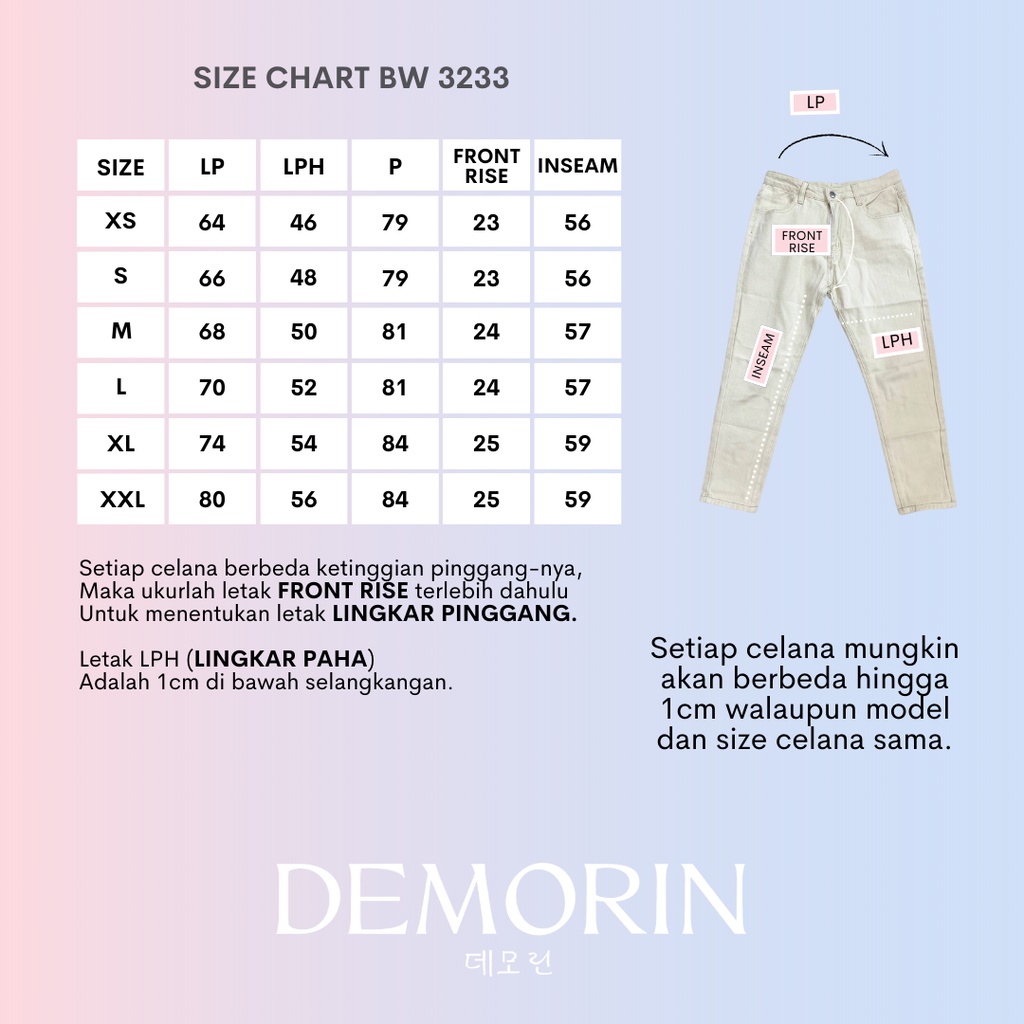 DEMORIN - Celana Jeans Panjang Skinny Jeans Non Stretch Midwaist Wanita Kekinian - X3233