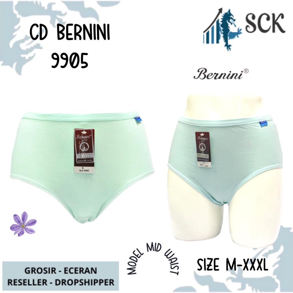 CD Wanita BERNINI 9905 KARET ELASTIS model Mini / Pakaian Dalam Seamless - sckmenwear GROSIR